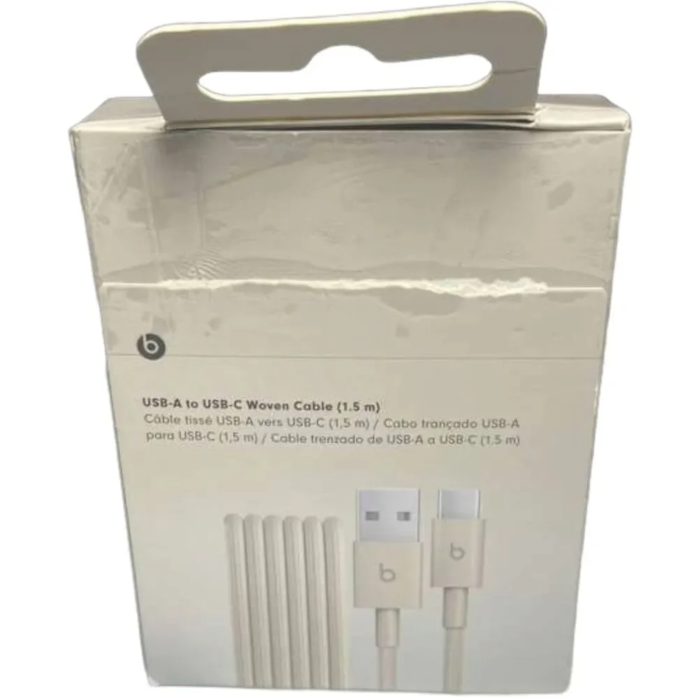 Genuine Beats USB‑C to USB‑A Woven Cable 1.5m – Surge Stone - Lot of 2- Box Wear